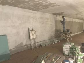 выполнены ремонтные работы в подвале здания